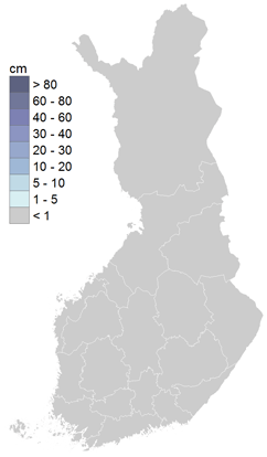 lumensyvyys 1981-2010, vuosi