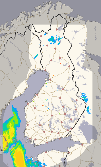 Suomi 1 h + ennuste kuva 1/26