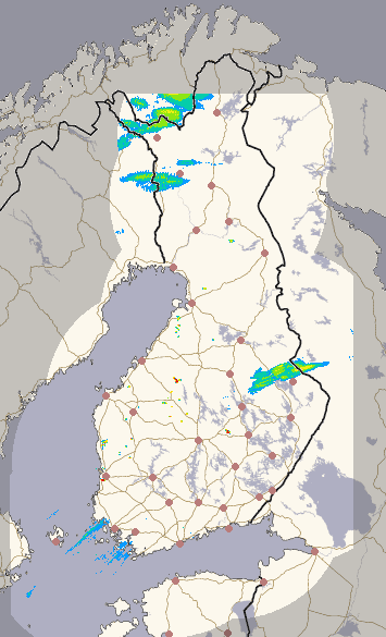 Suomi 1 h + ennuste kuva 1/26