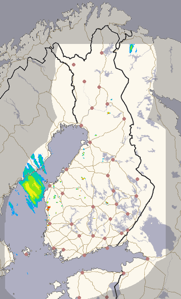 Suomi 1 h + ennuste kuva 1/26