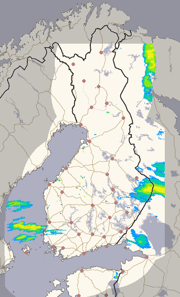 Suomi 1 h + ennuste kuva 1/26