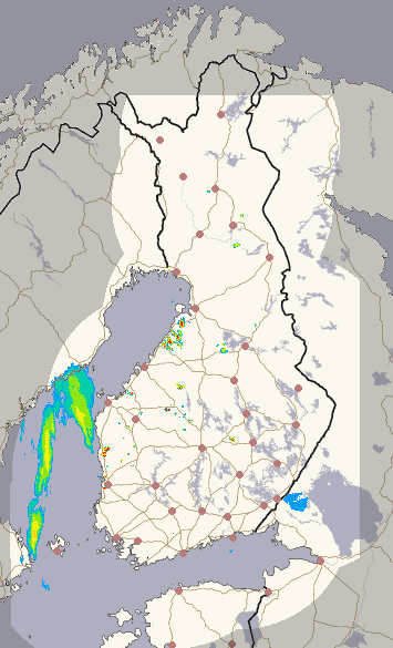 Suomi 1 h + ennuste kuva 1/26
