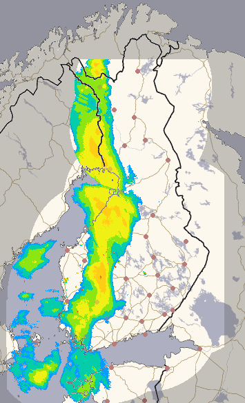 Suomi 1 h + ennuste kuva 1/26