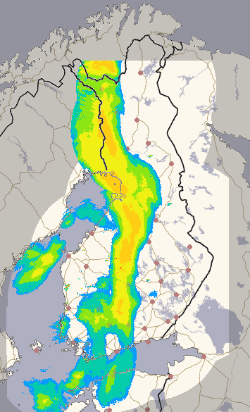 Suomi 1 h + ennuste kuva 1/26